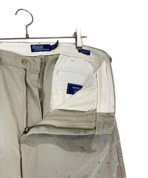 POLO RALPH LAUREN（ポロ・ラルフローレン）POLO RALPH LAUREN (ポロ・ラルフローレン) Salinger Straight Fit Distressed Pant ベージュ サイズ:32×30の古着・服飾アイテム