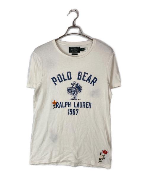 RALPH LAUREN（ラルフローレン）RALPH LAUREN (ラルフローレン) ポロベアジャージーTシャツ ホワイト サイズ:Ｍの古着・服飾アイテム