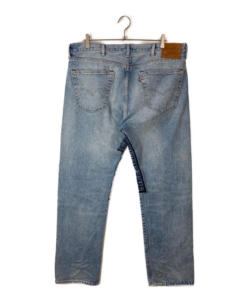 LEVI'S PReMIUM（リーバイス プレミアム）LEVI'S PReMIUM (リーバイス プレミアム) パッチワーク デニムパンツ ブルー サイズ:W38×L32の古着・服飾アイテム