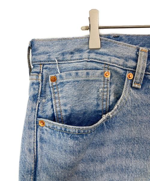 LEVI'S PReMIUM（リーバイス プレミアム）LEVI'S PReMIUM (リーバイス プレミアム) パッチワーク デニムパンツ ブルー サイズ:W38×L32の古着・服飾アイテム