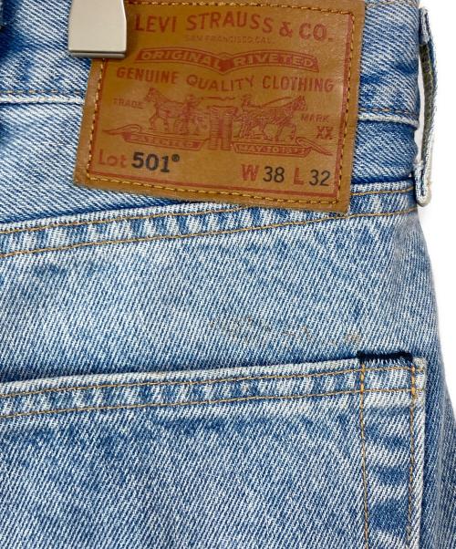 LEVI'S PReMIUM（リーバイス プレミアム）LEVI'S PReMIUM (リーバイス プレミアム) パッチワーク デニムパンツ ブルー サイズ:W38×L32の古着・服飾アイテム