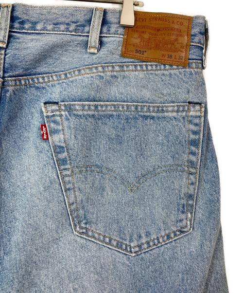 LEVI'S PReMIUM（リーバイス プレミアム）LEVI'S PReMIUM (リーバイス プレミアム) パッチワーク デニムパンツ ブルー サイズ:W38×L32の古着・服飾アイテム