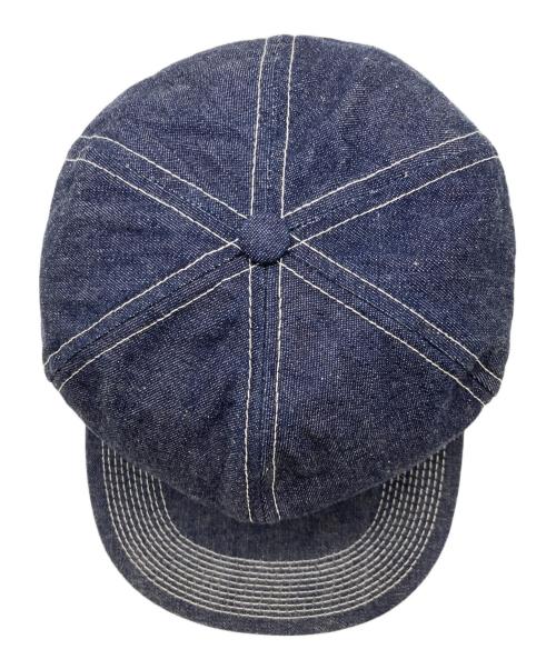 THE H.W.DOG&CO.（エイチダブリュードッグアンドコー）THE H.W.DOG&CO. (エイチダブリュードッグアンドコー) TRUCKER CAP - Denim インディゴの古着・服飾アイテム