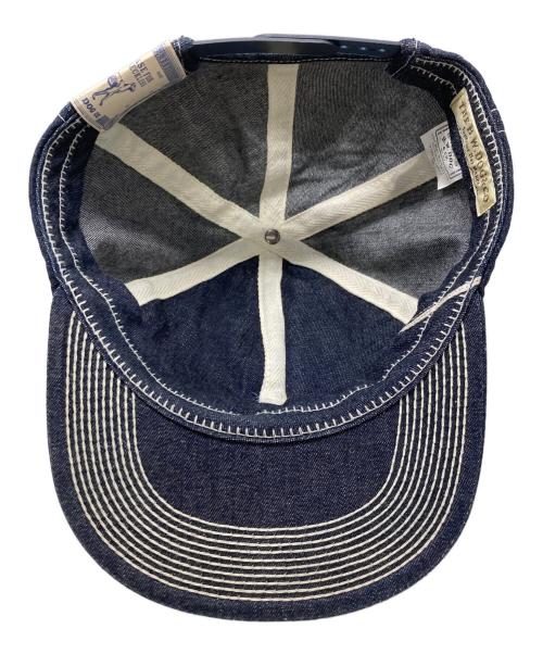 THE H.W.DOG&CO.（エイチダブリュードッグアンドコー）THE H.W.DOG&CO. (エイチダブリュードッグアンドコー) TRUCKER CAP - Denim インディゴの古着・服飾アイテム