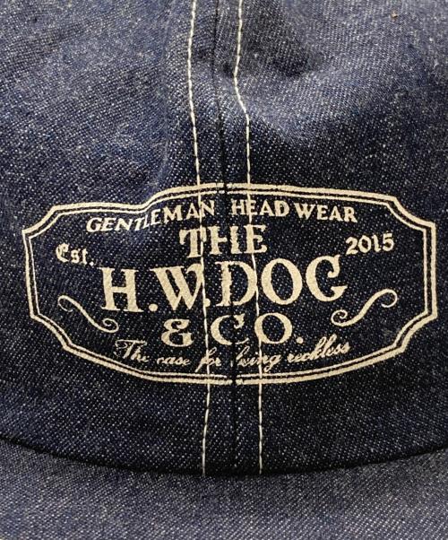 THE H.W.DOG&CO.（エイチダブリュードッグアンドコー）THE H.W.DOG&CO. (エイチダブリュードッグアンドコー) TRUCKER CAP - Denim インディゴの古着・服飾アイテム