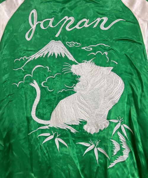 AVIREX（アヴィレックス）AVIREX (アヴィレックス) BOTH SIDES SUKA JACKET/リバーシブルスカジャン ブラック×グリーン サイズ:Mの古着・服飾アイテム