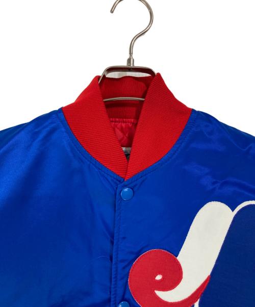 STARTER（スターター）STARTER (スターター) スタジャン EXPOS 90s ブルー×レッド サイズ:Sの古着・服飾アイテム