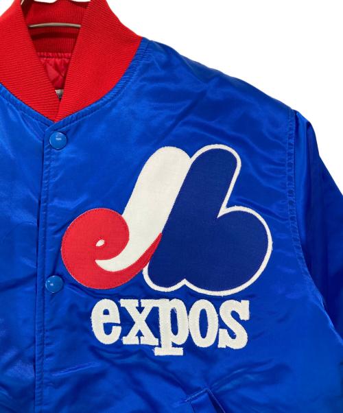 STARTER（スターター）STARTER (スターター) スタジャン EXPOS 90s ブルー×レッド サイズ:Sの古着・服飾アイテム