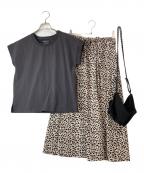 Thousand Mile×MELROSE claireサウザンドマイル×メルローズクレール）の古着「別注３点セットアップ」｜グレー×ベージュ