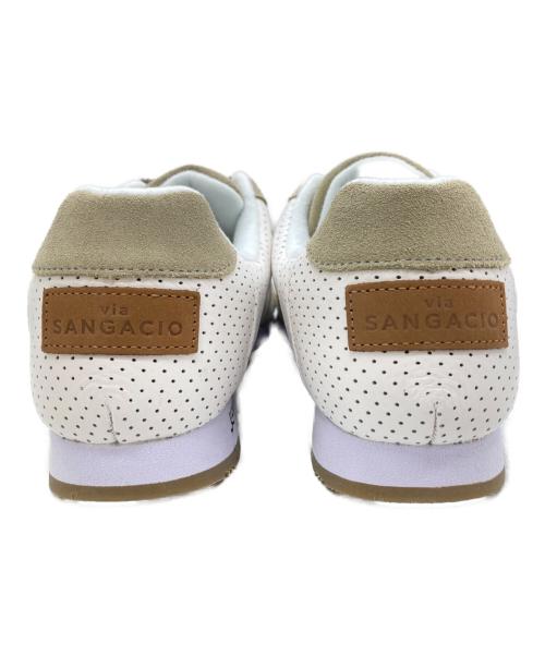 Sangacio（サンガッチョ）SANGACIO (サンガッチョ) BASQUIAT (バスキア) にゅ〜ずMOM ローカットスニーカー ベージュ サイズ:26.5cmの古着・服飾アイテム