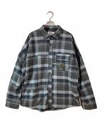 PALACEパレス）の古着「LUMBER YAK PATCH OVERSHIRT」｜グレー