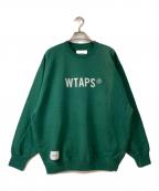 WTAPSダブルタップス）の古着「Sign / Sweater / Cotton. TSSC "Green"」｜グリーン