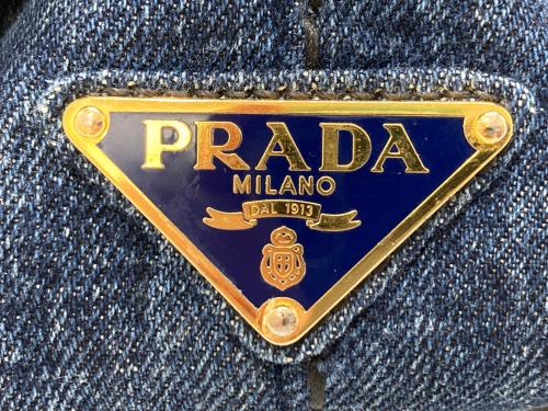 PRADA（プラダ）PRADA (プラダ) デニムカナパトートバッグM インディゴの古着・服飾アイテム