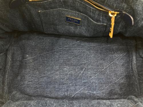 PRADA（プラダ）PRADA (プラダ) デニムカナパトートバッグM インディゴの古着・服飾アイテム