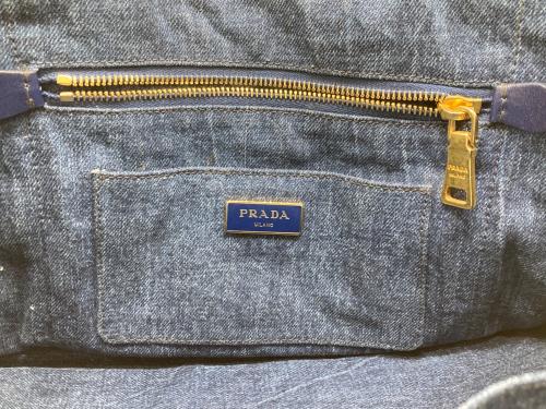 PRADA（プラダ）PRADA (プラダ) デニムカナパトートバッグM インディゴの古着・服飾アイテム