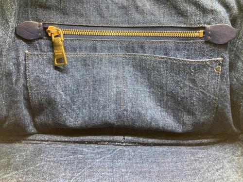 PRADA（プラダ）PRADA (プラダ) デニムカナパトートバッグM インディゴの古着・服飾アイテム