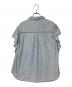 Rie miller (リエ ミラー) ラッフルスリーブデニムブラウス ブルー サイズ:F：7000円