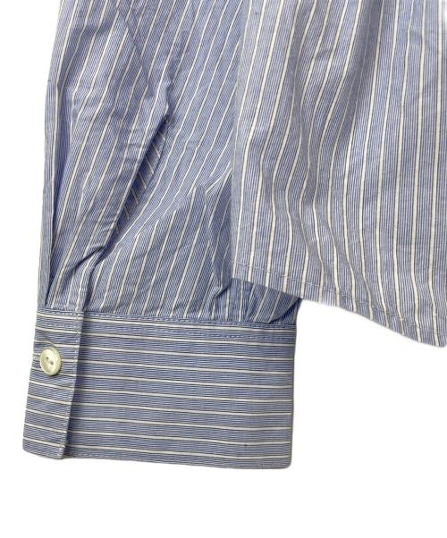 MACPHEE（マカフィー）MACPHEE (マカフィー) 26ss コットンタイプライター ジップブラウス ブルー サイズ:36の古着・服飾アイテム