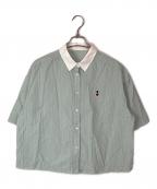 MACKINTOSH PHILOSOPHYマッキントッシュ フィロソフィー）の古着「バッキンガムベア クレリックハーフスリーブシャツ」｜グリーン