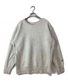 Champion REVERSE WEAVE×JOURNAL STANDARD relume（チャンピオン リバース ウィーブ×ジャーナルスタンダード レリューム）の古着「ダメージリペアスウェット」｜グレー