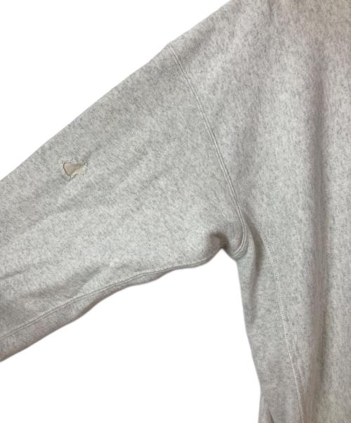 Champion REVERSE WEAVE（チャンピオン リバース ウィーブ）Champion REVERSE WEAVE (チャンピオン リバース ウィーブ) JOURNAL STANDARD relume (ジャーナルスタンダード レリューム) ダメージリペアスウェット グレー サイズ:Ｌ　の古着・服飾アイテム