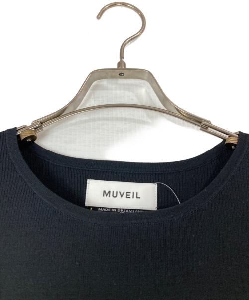 MUVEIL（ミュベール）MUVEIL (ミュベール) ニットワンピース ブラック サイズ:38の古着・服飾アイテム