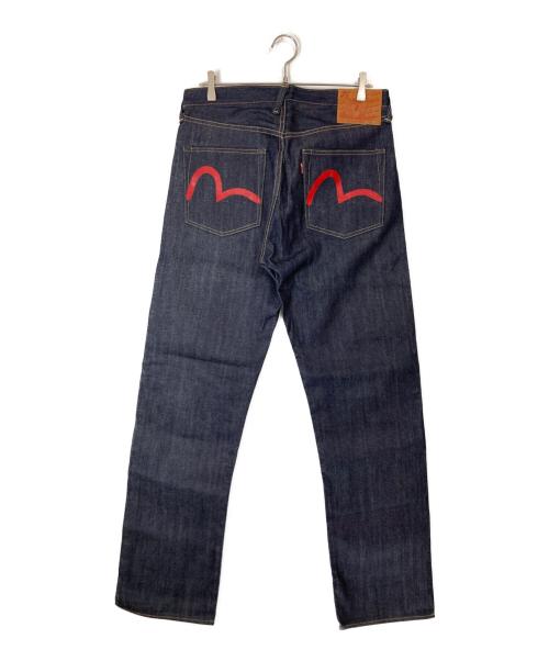 EVISU（エヴィス）EVISU (エヴィス) WAREHOUSE (ウエアハウス) ライトオン別注カモメプリントデニムパンツ インディゴ サイズ:32の古着・服飾アイテム