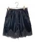 MAISON SPECIAL（メゾンスペシャル）の古着「Hem Lace Velour Shorts」｜ブラック