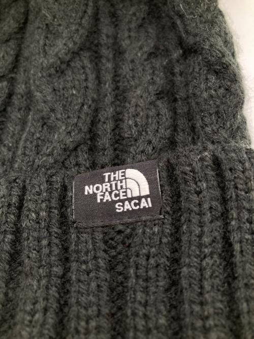 THE NORTH FACE（ザ ノース フェイス）THE NORTH FACE (ザ ノース フェイス) sacai (サカイ) ニット帽 ブラック サイズ:freeの古着・服飾アイテム