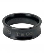 TIFFANY & Co.ティファニー）の古着「1837ブラックチタンナローリング」｜ブラック