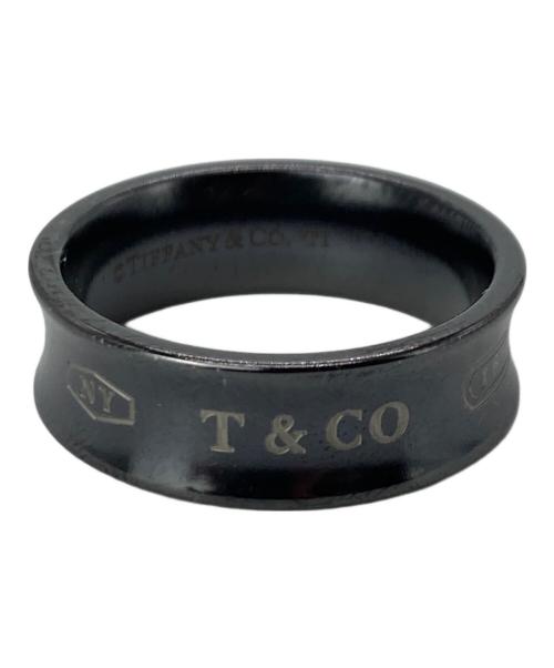 TIFFANY & Co.（ティファニー）TIFFANY & Co. (ティファニー) 1837ブラックチタンナローリング ブラック サイズ:18号の古着・服飾アイテム