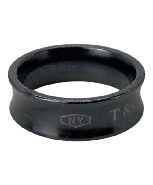 TIFFANY & Co.（ティファニー）TIFFANY & Co. (ティファニー) 1837ブラックチタンナローリング ブラック サイズ:18号の古着・服飾アイテム