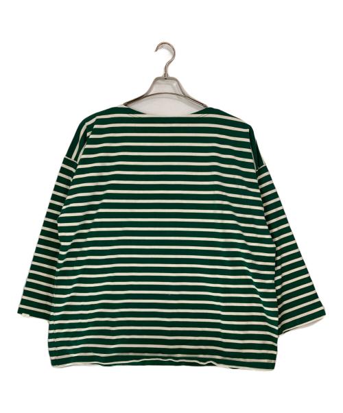 Oblada（オブラダ）OBLADA (オブラダ) GUERNSEY BORDER オーバーサイズバスクシャツ グリーン サイズ:Fの古着・服飾アイテム