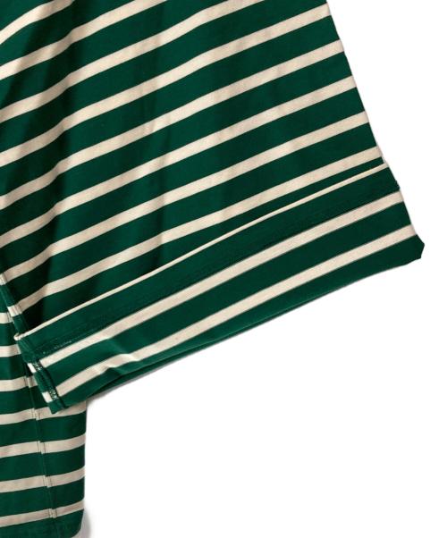 Oblada（オブラダ）OBLADA (オブラダ) GUERNSEY BORDER オーバーサイズバスクシャツ グリーン サイズ:Fの古着・服飾アイテム