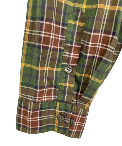 C.P COMPANY（シーピーカンパニー）C.P COMPANY (シーピーカンパニー) チェックシャツ ブラウン×グリーン サイズ:Lの古着・服飾アイテム