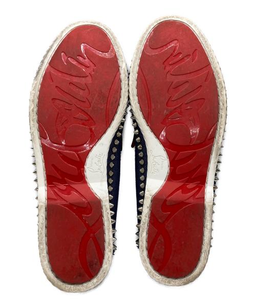 Christian Louboutin（クリスチャン・ルブタン）Christian Louboutin (クリスチャン・ルブタン) スタッズデニムローファー インディゴ サイズ:SIZE 41 1/2の古着・服飾アイテム