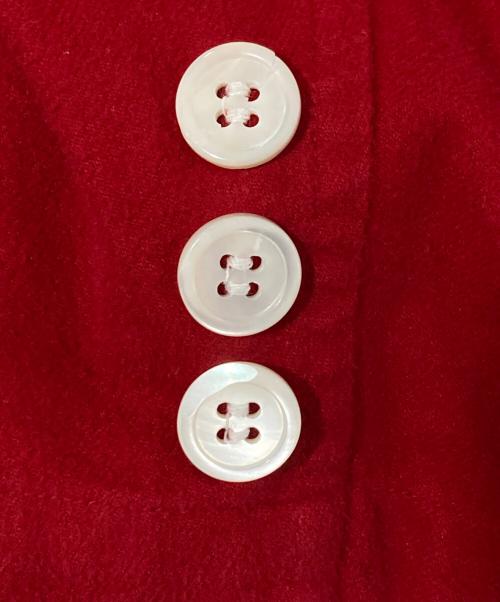 COMME des GARCONS HOMME（コムデギャルソン オム）COMME des GARCONS HOMME (コムデギャルソン オム) シャモアクロスカバーオールジャケット レッド サイズ:FREEの古着・服飾アイテム