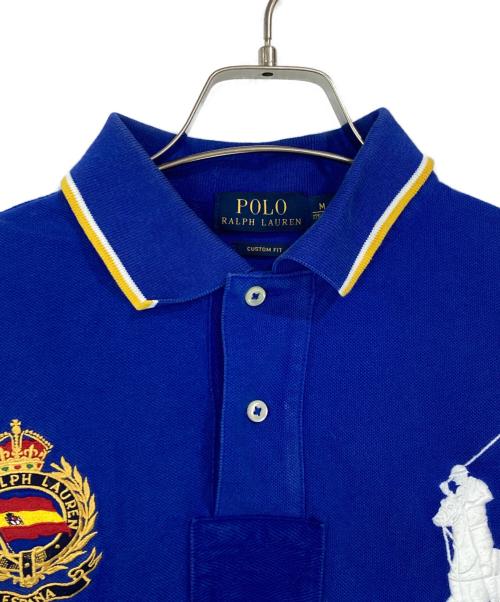 POLO RALPH LAUREN（ポロ・ラルフローレン）POLO RALPH LAUREN (ポロ・ラルフローレン) ビッグポニーポロシャツ ブルー サイズ:Mの古着・服飾アイテム
