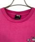stussy (ステューシー) スカルプリントTシャツ ピンク サイズ:L：8000円
