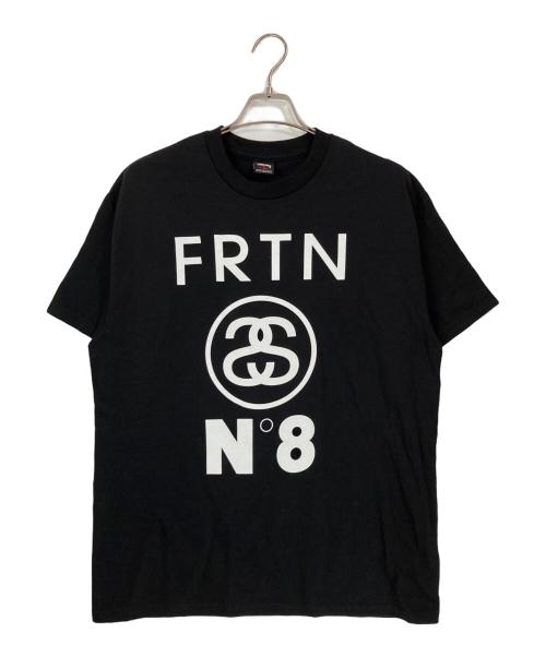 stussy（ステューシー）stussy (ステューシー) FRTNロゴプリントTシャツ ブラック サイズ:Lの古着・服飾アイテム