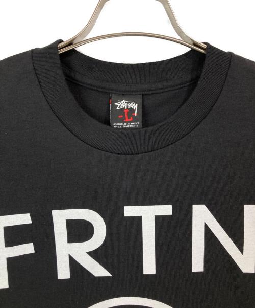 stussy（ステューシー）stussy (ステューシー) FRTNロゴプリントTシャツ ブラック サイズ:Lの古着・服飾アイテム