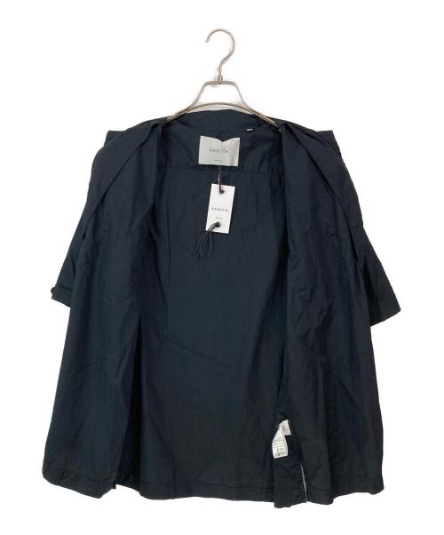 Bagutta（バグッタ）Bagutta (バグッタ) SLP GM ２ポケットオープンカラーコットンシャツ ネイビー サイズ:Lの古着・服飾アイテム