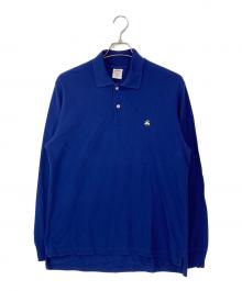 BROOKS BROTHERS×green label relaxing（ブルックスブラザーズ×グリーンレーベルリラクシング）の古着「GLR PIQUE 長袖ポロシャツ」｜ネイビー