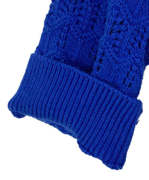 BAUM UND PFERDGARTEN（バウムウンドヘルガーデン）BAUM UND PFERDGARTEN (バウムウンドヘルガーデン) CAPONI flower knit ブルー サイズ:XSの古着・服飾アイテム