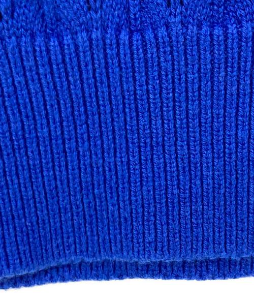 BAUM UND PFERDGARTEN（バウムウンドヘルガーデン）BAUM UND PFERDGARTEN (バウムウンドヘルガーデン) CAPONI flower knit ブルー サイズ:XSの古着・服飾アイテム