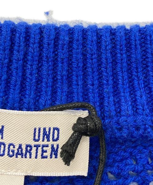 BAUM UND PFERDGARTEN（バウムウンドヘルガーデン）BAUM UND PFERDGARTEN (バウムウンドヘルガーデン) CAPONI flower knit ブルー サイズ:XSの古着・服飾アイテム