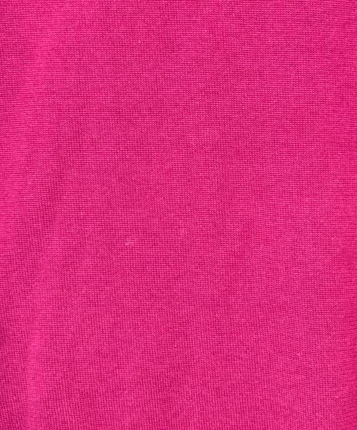 HYKE（ハイク）HYKE (ハイク) シアースリーブニット ショッキングピンク サイズ:２の古着・服飾アイテム
