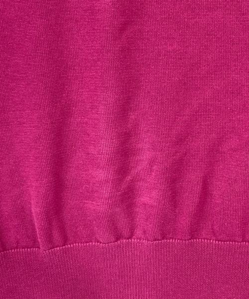 HYKE（ハイク）HYKE (ハイク) シアースリーブニット ショッキングピンク サイズ:２の古着・服飾アイテム