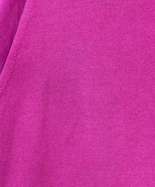 HYKE（ハイク）HYKE (ハイク) シアースリーブニット ショッキングピンク サイズ:２の古着・服飾アイテム
