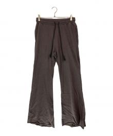 INSCRIRE（アンスクリア）の古着「Cotton Linen Flare Pants」｜ブラウン